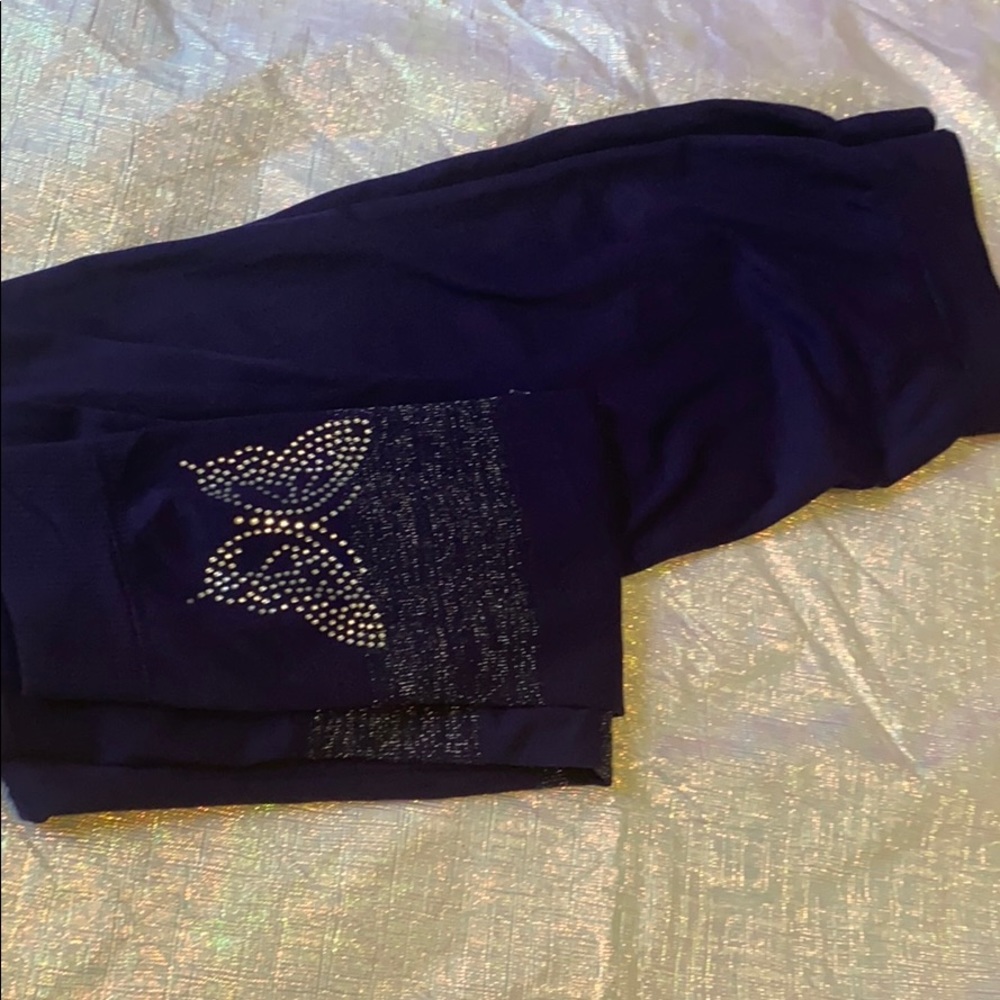 Butterfly Rhinestone Leggings - Picture 2 of 3